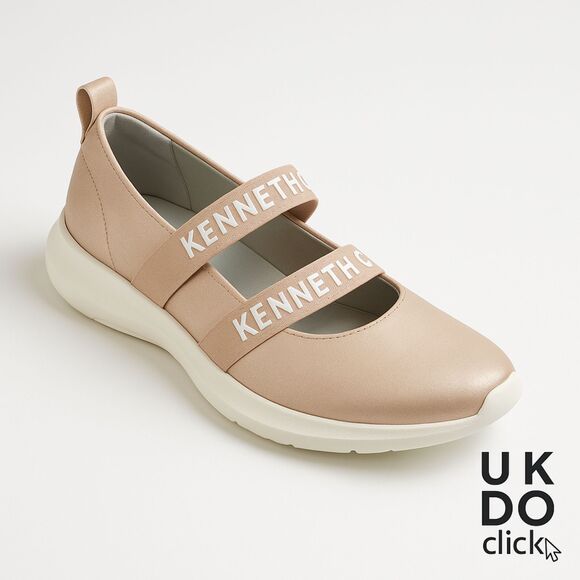 Kenneth Cole Mary Jane Flats Women’s Size 2 Beige Strap Comfort Walking Shoes - Picture 1 of 10